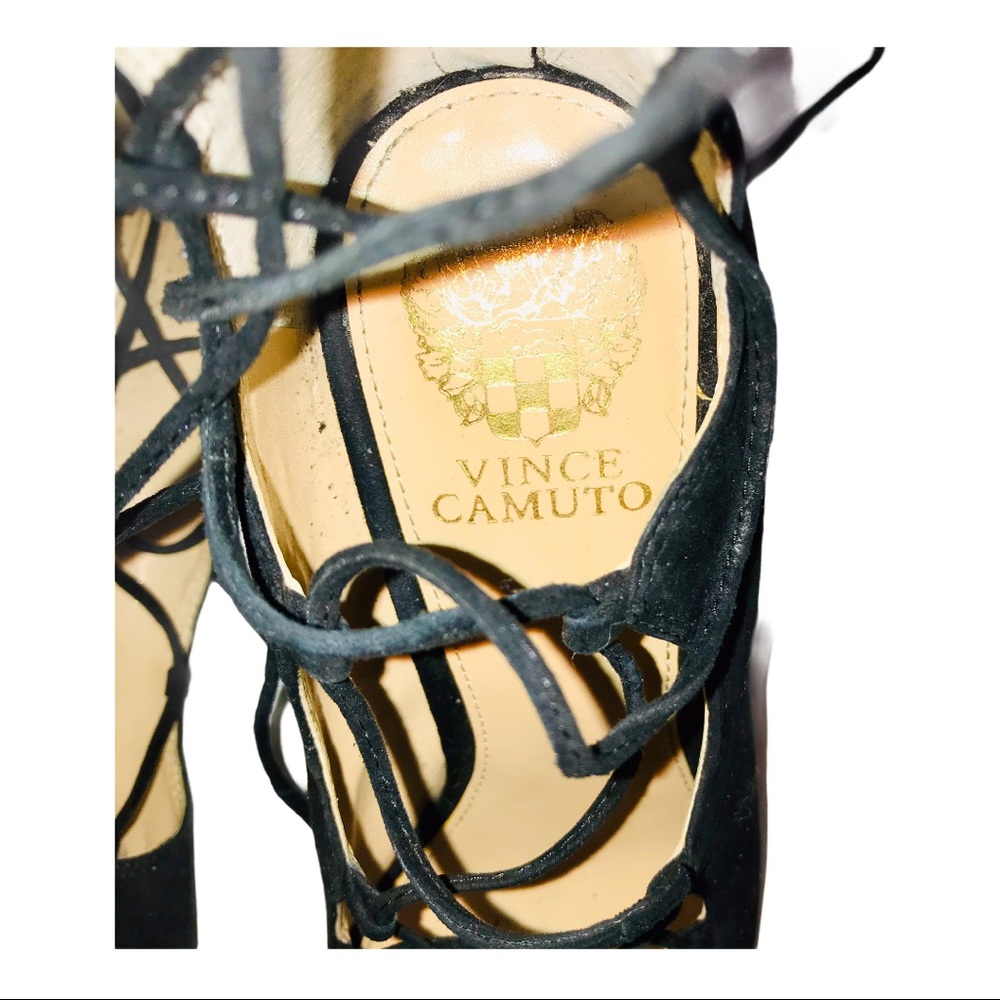 Vince Camuto Suede Strappy Heels - Picture 5 of 8